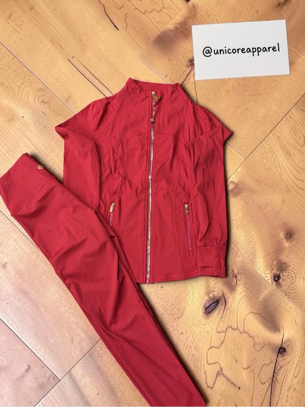Lululemon Lunar New Year Jacket & Leggings Set – Red – Brand New